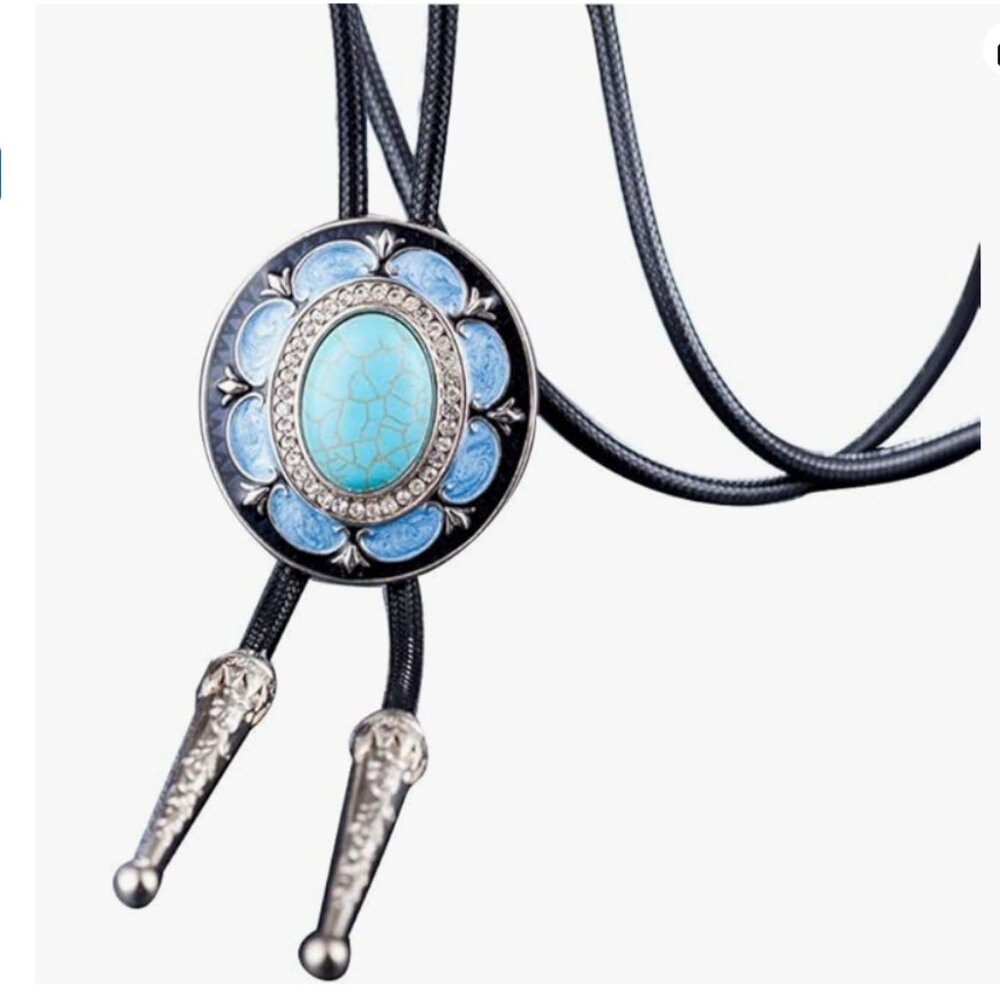 Western Cowboy Native Bolo Tie
